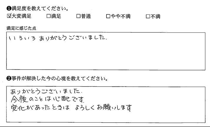 いろいろありがとうございました ベリーベスト法律事務所 海浜幕張オフィス