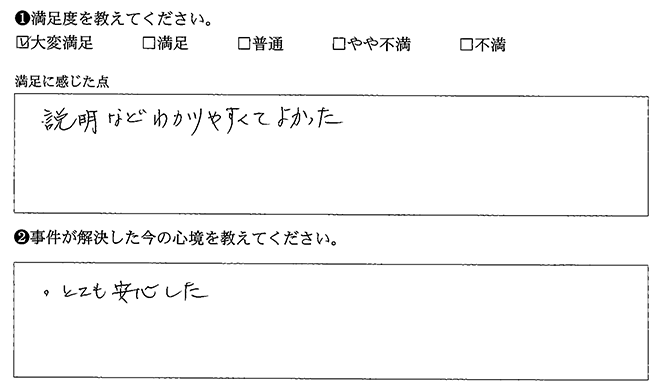 わかりやすくてよかったです